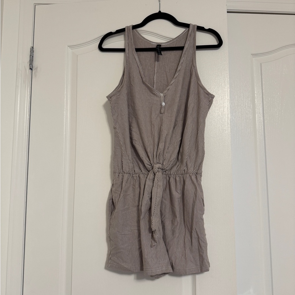 Smash + Tess x Hilary Duff Striped Sleeveless Romper